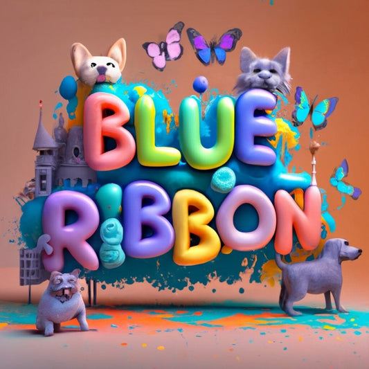 3D Names Blue Ribbon MOONTEENZ 