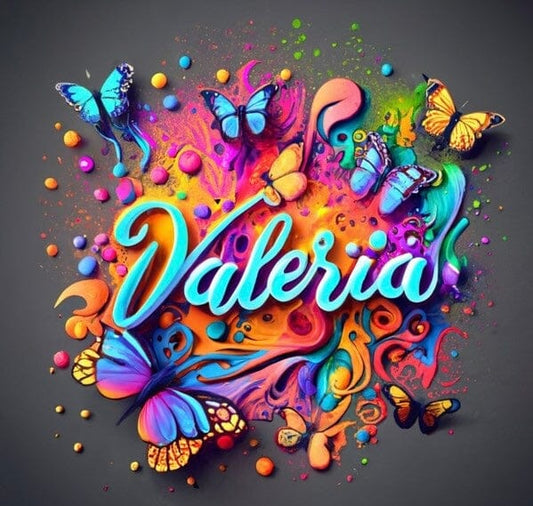 3D Name Valeria MOONTEENZ 